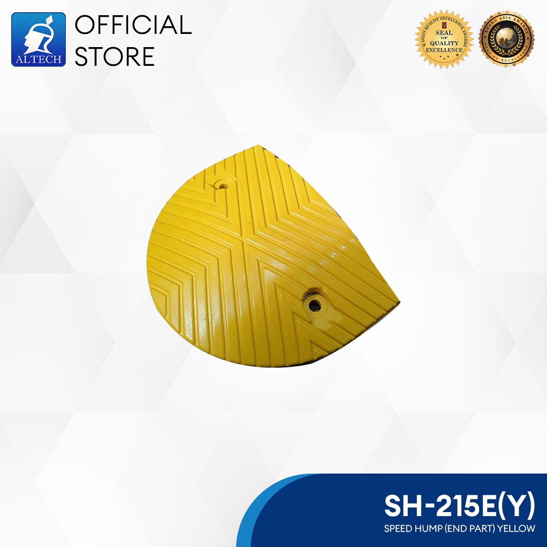 speed hump end part yellow